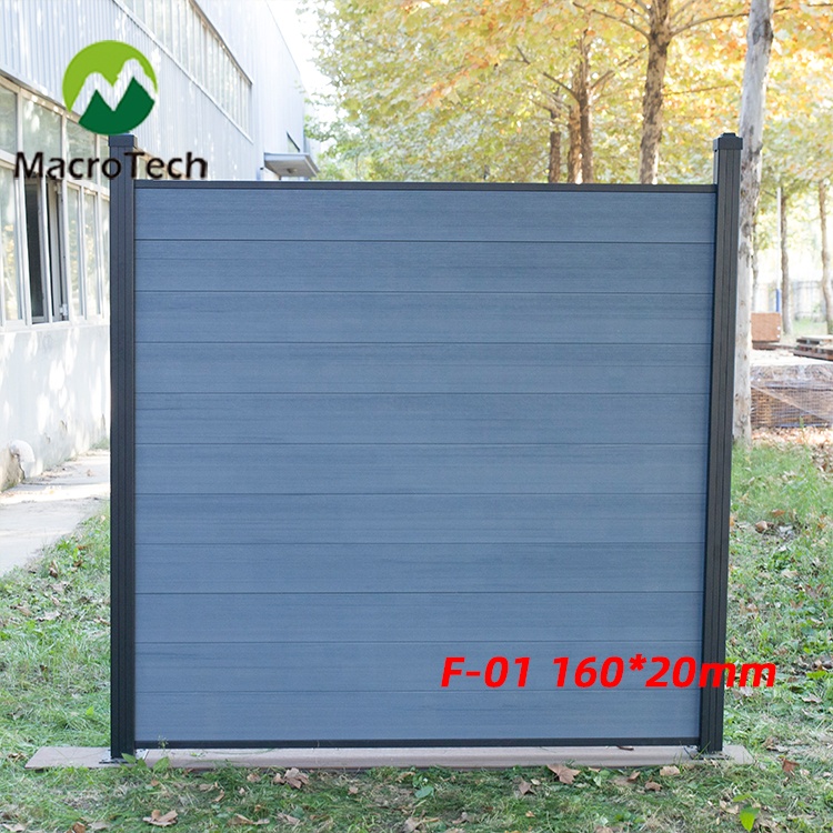 160x20mm light grey fence