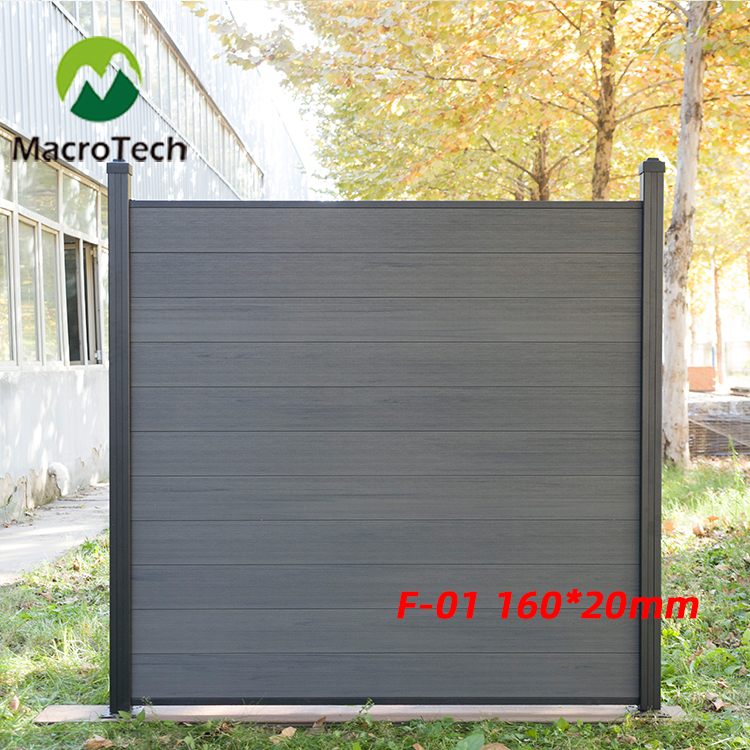 160x20mm charcoal fence