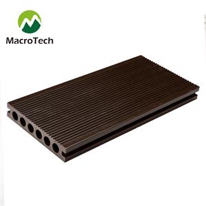 140x30mm light coffee round hole decking