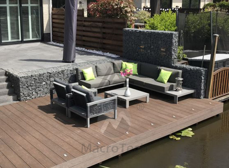 What are the advantages of Macrotech Composite Decking in landscape application?