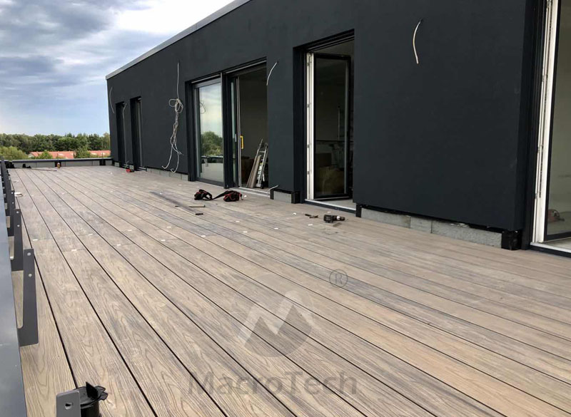 Composite Decking will gradually replace traditional wooden flooring