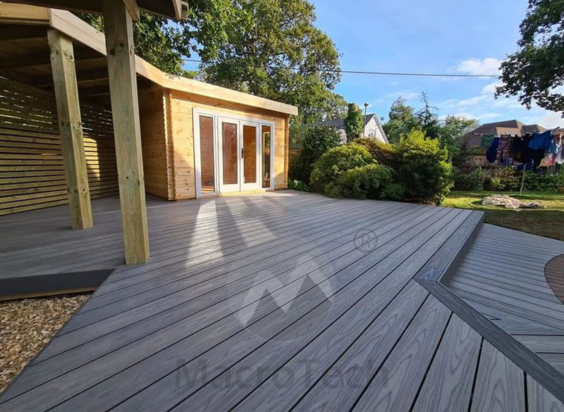 wood plastic composite decking is well received by users